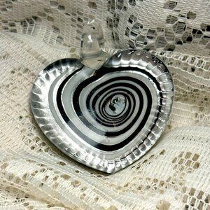 Heart Shaped Glass Pendant
